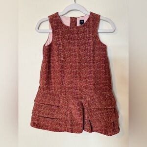 GAP Pink Tweed Toddler Dress
